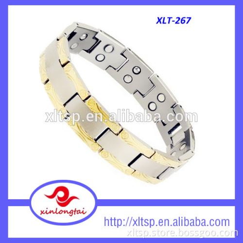 Gold plating germanium bracelet bio magnetic anion titanium bracelet